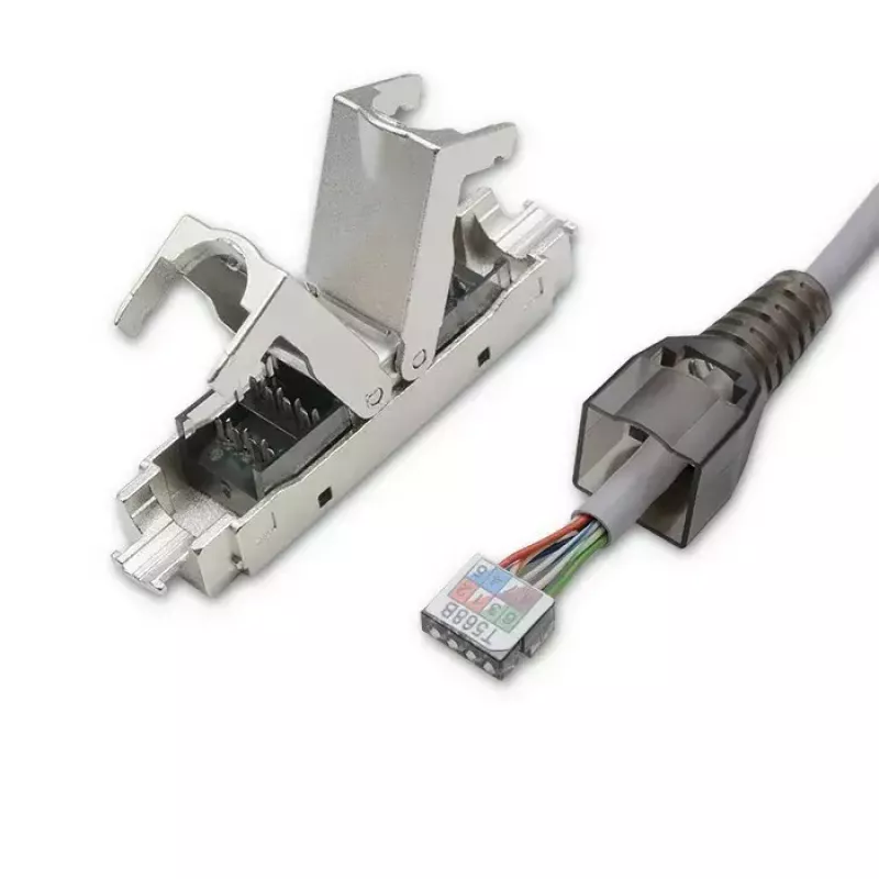 Conector RJ45 sin herramientas QOLTEC 54540 CAT6 STP para cables Ethernet apantallados
