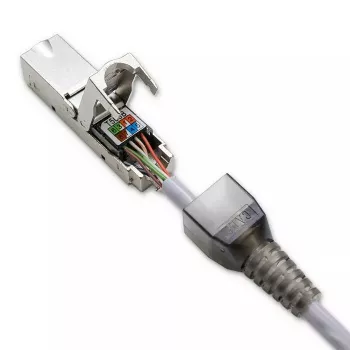 Conector RJ45 sin herramientas QOLTEC 54540 CAT6 STP para cables Ethernet apantallados