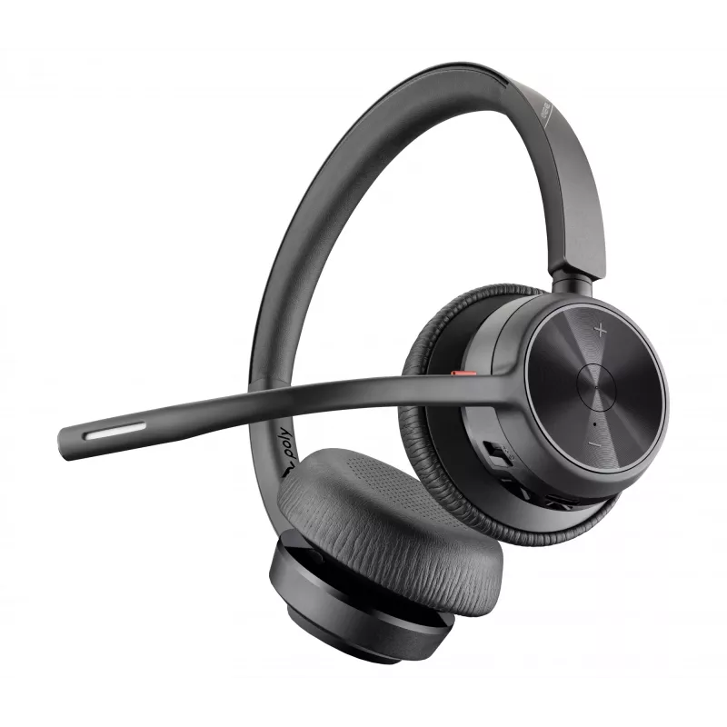 Auriculares HP Poly Voyager 4320 USB-C + dongle BT700, inalámbricos, oficina/call center, auriculares, negro