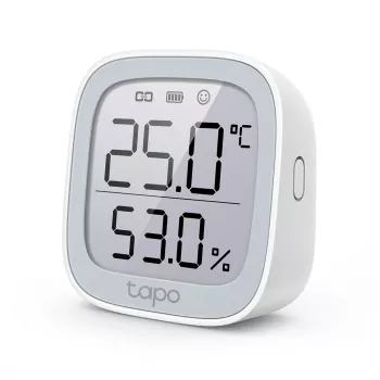 TP-Link Tapo monitor inteligente de temperatura y humedad, interior, sensor de temperatura y humedad, de pie, inalámbrico, -20 - 60 °C, 0 - 99%