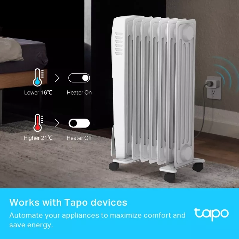TP-Link Tapo monitor inteligente de temperatura y humedad, interior, sensor de temperatura y humedad, de pie, inalámbrico, -20 - 60 °C, 0 - 99%