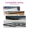 ICY BOX IB-DK4012-CPD con cable USB 3.2 Gen 1 (3.1 Gen 1) Type-C antracita, negro