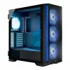 Caja de PC MODECOM Horizon ARGB FLOW MIDI negra — compatibilidad E-ATX, cristal templado, ARGB, USB-C, GPU máx. 400 mm