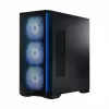 Caja de PC MODECOM Horizon ARGB FLOW MIDI negra — compatibilidad E-ATX, cristal templado, ARGB, USB-C, GPU máx. 400 mm