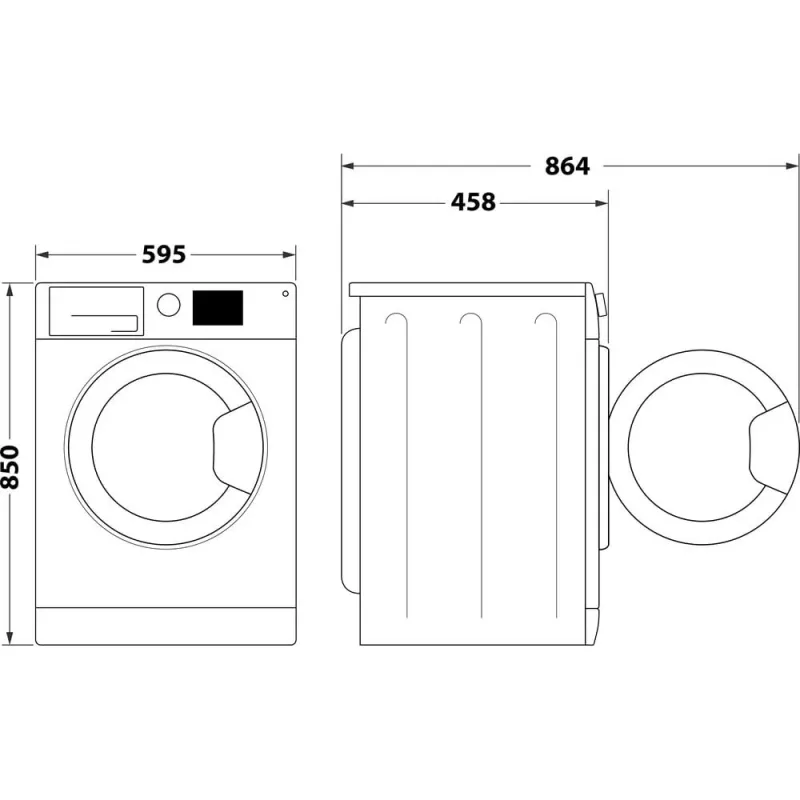 Whirlpool WRBSS 6249 S EU lavadora de libre instalación slim de carga frontal 6 kg 1200 rpm, clase energética C, blanca