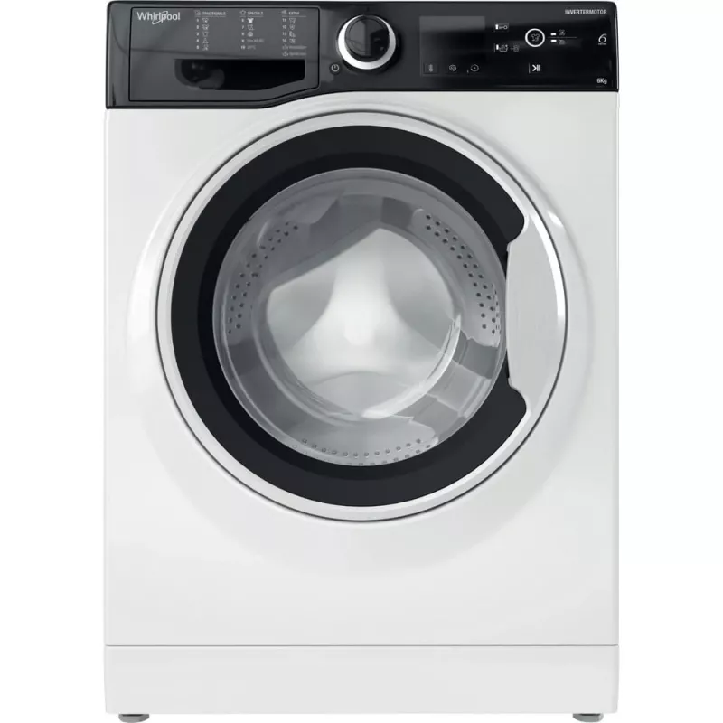 Whirlpool WRBSS 6249 S EU lavadora de libre instalación slim de carga frontal 6 kg 1200 rpm, clase energética C, blanca