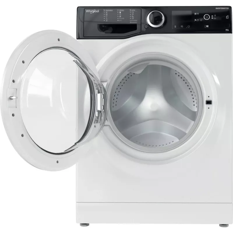 Whirlpool WRBSS 6249 S EU lavadora de libre instalación slim de carga frontal 6 kg 1200 rpm, clase energética C, blanca