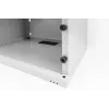 Armario de pared DIGITUS 4U - SOHO sin montar 241x540x400mm puerta frontal de cristal completo gris