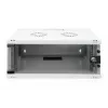 Armario de pared DIGITUS 4U - SOHO sin montar 241x540x400mm puerta frontal de cristal completo gris