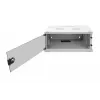 Armario de pared DIGITUS 4U - SOHO sin montar 241x540x400mm puerta frontal de cristal completo gris