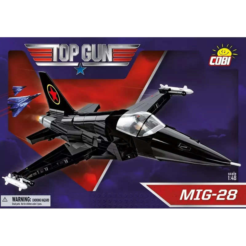 Set de construcción Cobi Top Gun MiG-28 5859 maqueta a escala 1:48, set de bloques de coleccionista