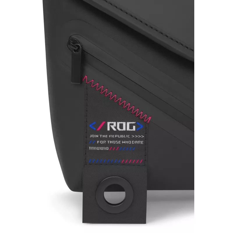 Bolsa bandolera ASUS ROG SLASH Sling Bag 2.0 poliéster, poliuretano (PU), poliuretano termoplástico (TPU) negro, azul, rosa unisex