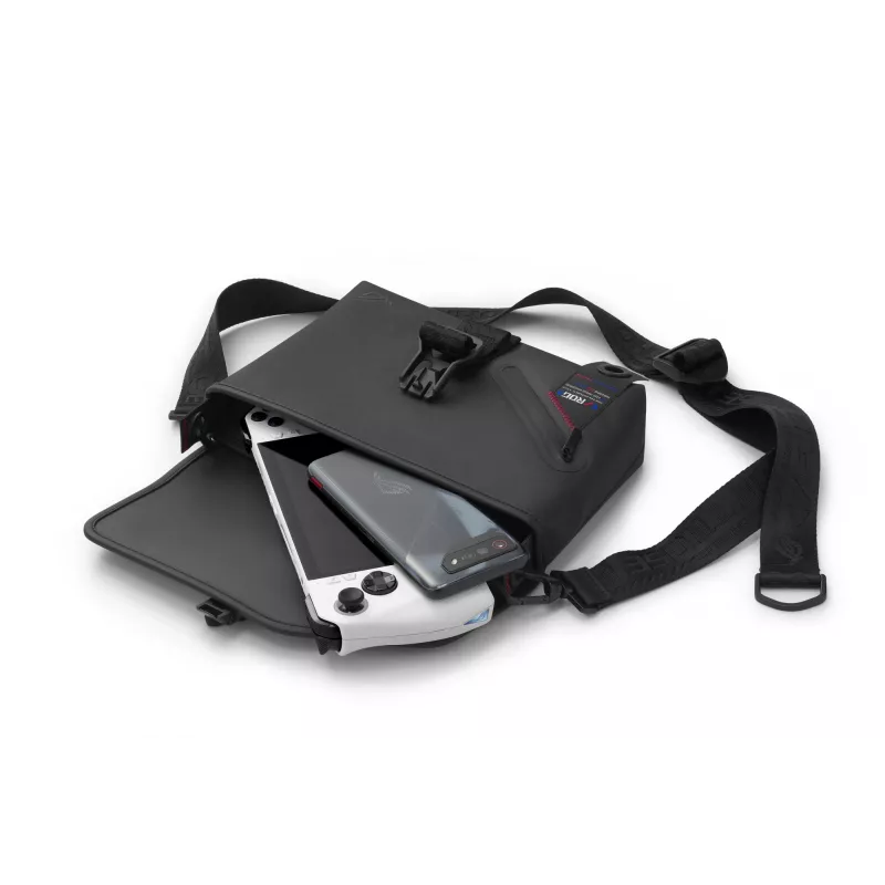 Bolsa bandolera ASUS ROG SLASH Sling Bag 2.0 poliéster, poliuretano (PU), poliuretano termoplástico (TPU) negro, azul, rosa unisex