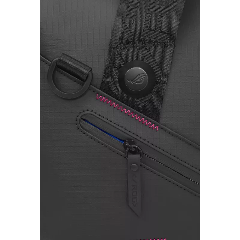 Bolsa de viaje ASUS ROG SLASH Duffle Bag poliéster, poliuretano (PU), poliuretano termoplástico (TPU) negro bolso de mano hombre