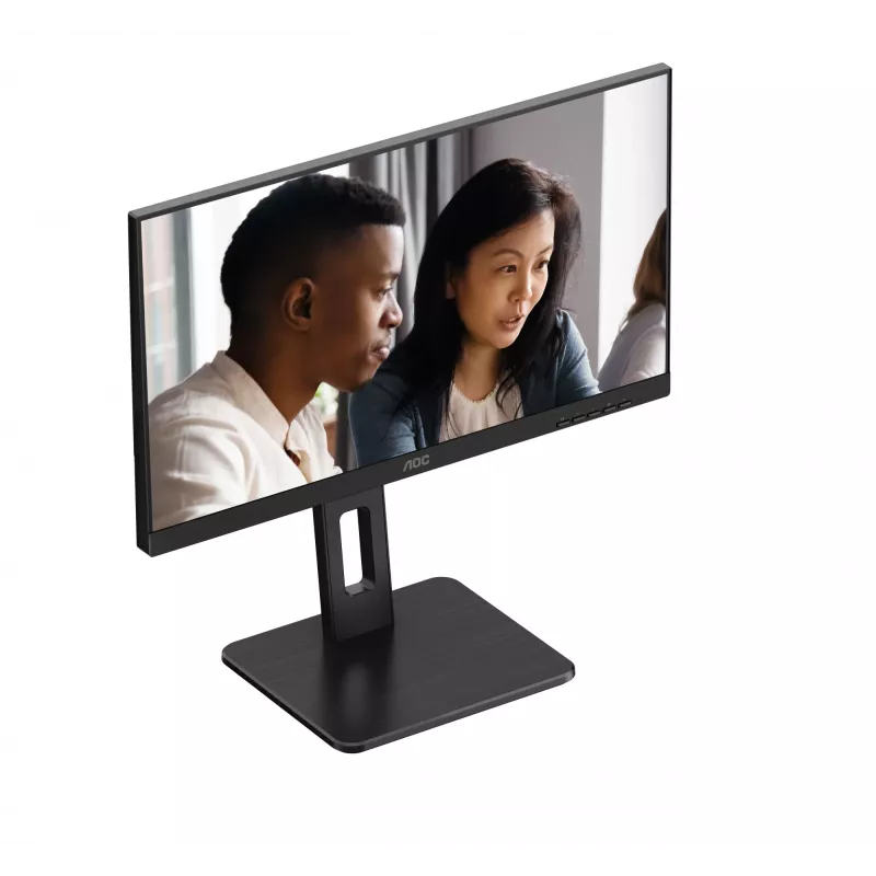 AOC 22E2UMF monitor VA de 21,5 pulgadas (54,6 cm), 1920 x 1080 Full HD, 75 Hz, 4 ms, HDMI, DisplayPort, VGA, hub USB, altavoces, pivot, altura regulable, negro