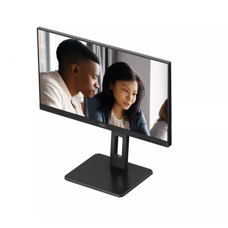 AOC 22E2UMF monitor VA de 21,5 pulgadas (54,6 cm), 1920 x 1080 Full HD, 75 Hz, 4 ms, HDMI, DisplayPort, VGA, hub USB, altavoces, pivot, altura regulable, negro