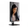 AOC 22E2UMF monitor VA de 21,5 pulgadas (54,6 cm), 1920 x 1080 Full HD, 75 Hz, 4 ms, HDMI, DisplayPort, VGA, hub USB, altavoces, pivot, altura regulable, negro