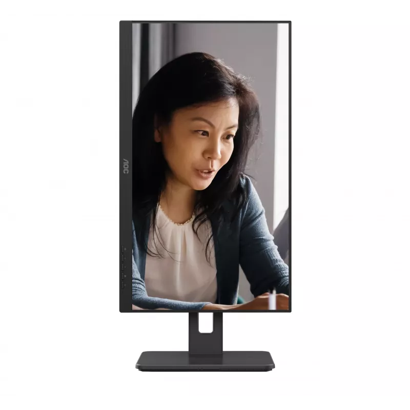 AOC 22E2UMF monitor VA de 21,5 pulgadas (54,6 cm), 1920 x 1080 Full HD, 75 Hz, 4 ms, HDMI, DisplayPort, VGA, hub USB, altavoces, pivot, altura regulable, negro