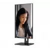 AOC 22E2UMF monitor VA de 21,5 pulgadas (54,6 cm), 1920 x 1080 Full HD, 75 Hz, 4 ms, HDMI, DisplayPort, VGA, hub USB, altavoces, pivot, altura regulable, negro