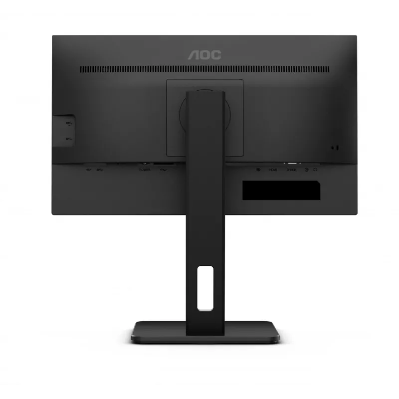 AOC 22E2UMF monitor VA de 21,5 pulgadas (54,6 cm), 1920 x 1080 Full HD, 75 Hz, 4 ms, HDMI, DisplayPort, VGA, hub USB, altavoces, pivot, altura regulable, negro
