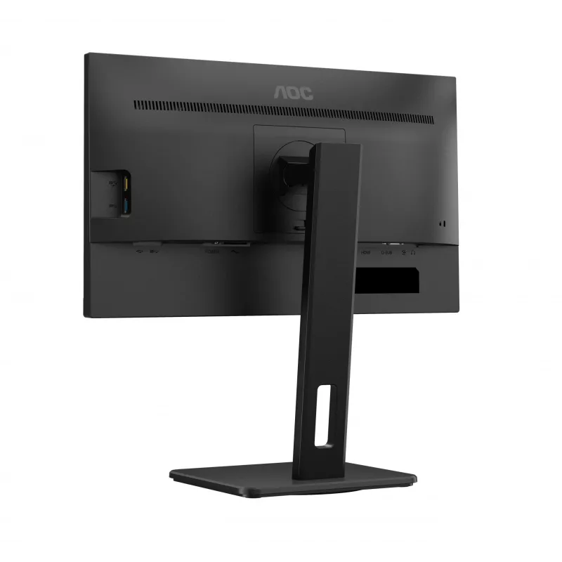 AOC 22E2UMF monitor VA de 21,5 pulgadas (54,6 cm), 1920 x 1080 Full HD, 75 Hz, 4 ms, HDMI, DisplayPort, VGA, hub USB, altavoces, pivot, altura regulable, negro