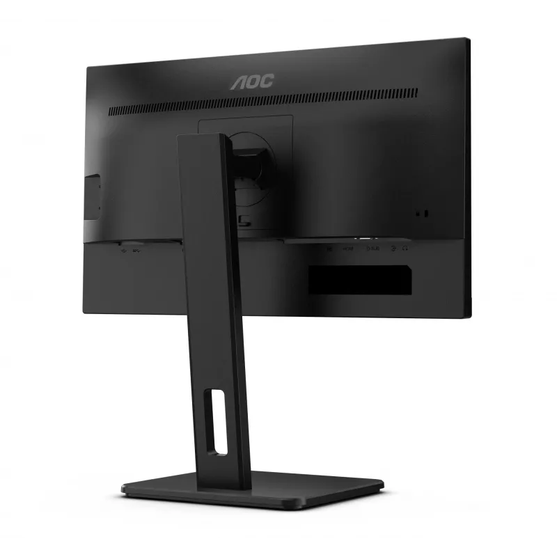AOC 22E2UMF monitor VA de 21,5 pulgadas (54,6 cm), 1920 x 1080 Full HD, 75 Hz, 4 ms, HDMI, DisplayPort, VGA, hub USB, altavoces, pivot, altura regulable, negro