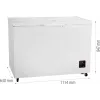 Arcón congelador Gorenje FH30EAW — 297 L netos, clase energética E, independiente, pantalla, blanco