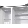 Frigorífico side-by-side Gorenje NRR9185EAXL — 550 L, independiente, plateado, No Frost, máquina de hielo, pantalla táctil LED