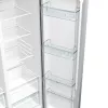 Frigorífico side-by-side Gorenje NRR9185EAXL — 550 L, independiente, plateado, No Frost, máquina de hielo, pantalla táctil LED