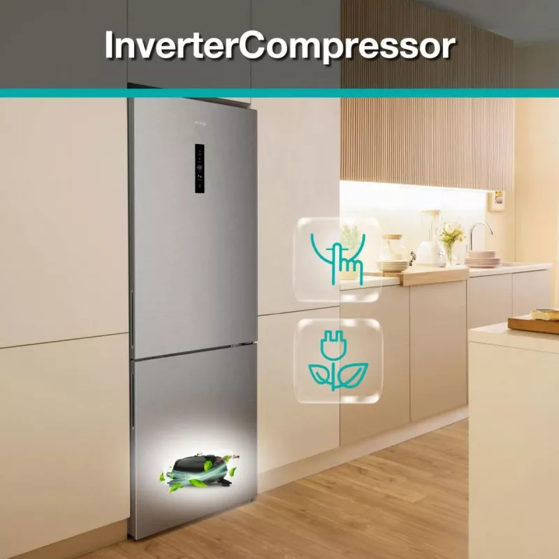 Frigorífico Gorenje NRK720CAXL4 independiente 495 L acero inoxidable
