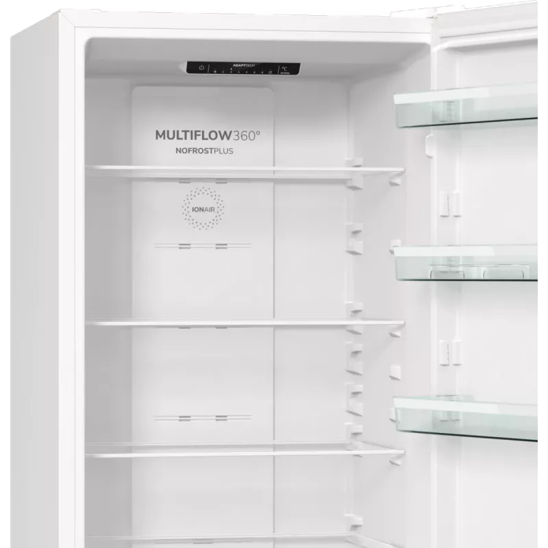 Frigorífico-congelador combinado Gorenje NRK6202EW4 BK070B, 331 L, No Frost (frigorífico), SN-N, 9 kg/24h, E, blanco