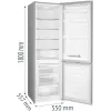 Frigorífico Gorenje HZS28862 RK4182PS4 RL_PRIL, 269 L, N-ST, 39 dB, 3,2 kg/24h, E, gris