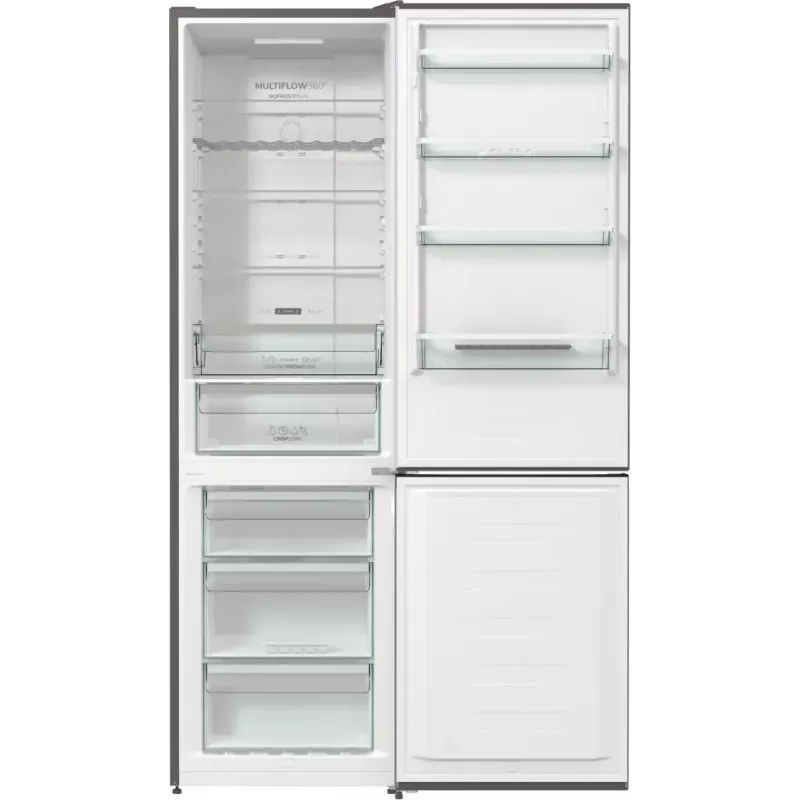 Gorenje NRK620CA2XL4 frigorífico combinado de libre instalación, congelador inferior, 331 l (235 l + 96 l), No Frost Plus, clase energética C, gris