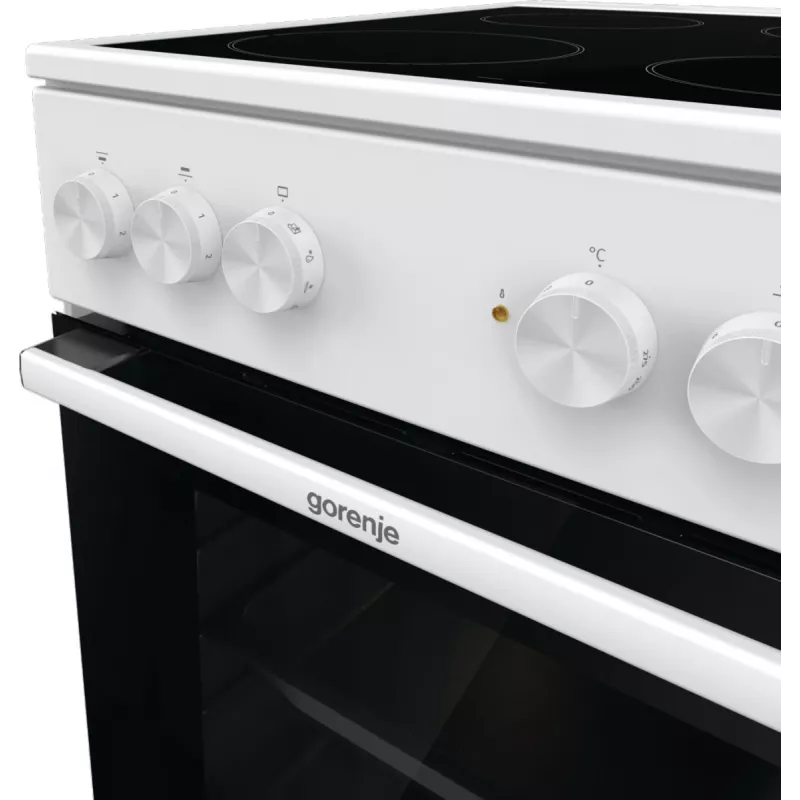 Cocina independiente Gorenje GEC5A41WG placa vitrocerámica eléctrica blanca
