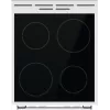 Cocina independiente Gorenje GEC5A41WG placa vitrocerámica eléctrica blanca