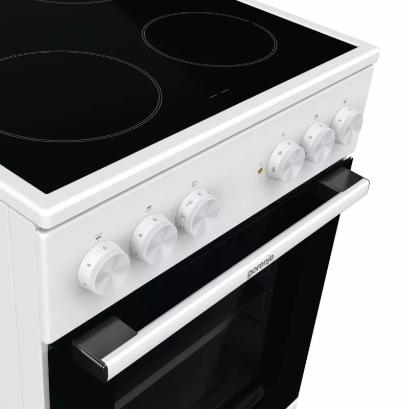 Cocina independiente Gorenje GEC5A41WG placa vitrocerámica eléctrica blanca
