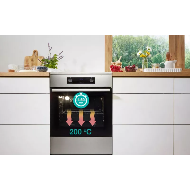 Cocina independiente Gorenje GEC5A41WG placa vitrocerámica eléctrica blanca