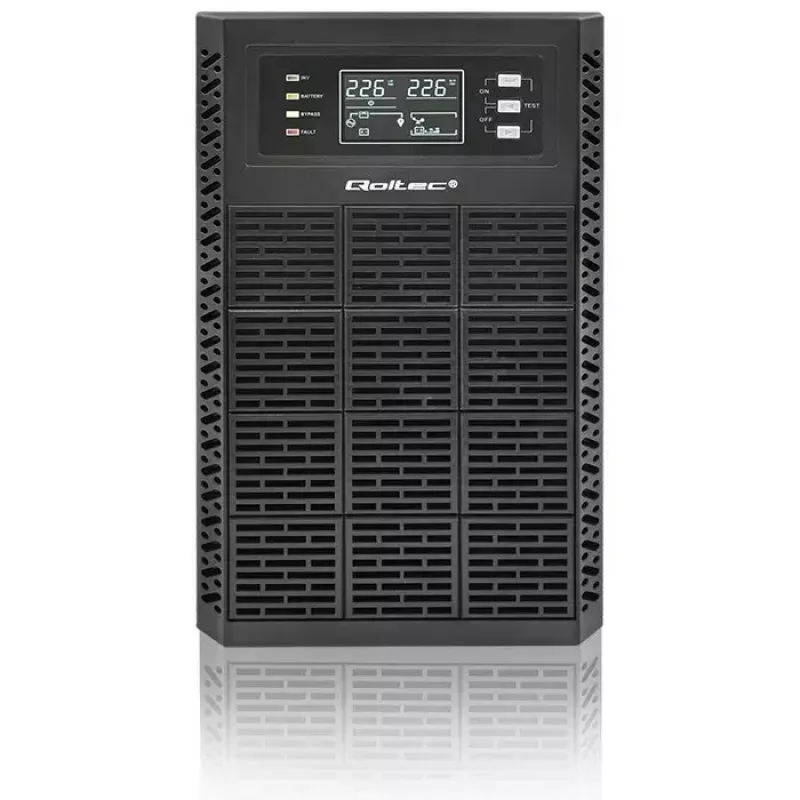 Sistema de alimentación ininterrumpida QOLTEC 52282 3kVA Line-Interactive con pantalla LCD