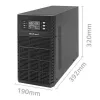 Sistema de alimentación ininterrumpida QOLTEC 52282 3kVA Line-Interactive con pantalla LCD