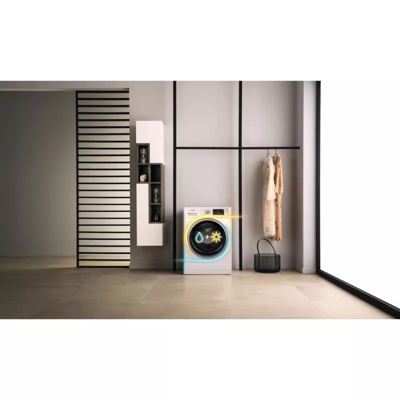 Whirlpool FFWDD 1076258 SV EE Lavadora secadora de libre instalación carga frontal blanca