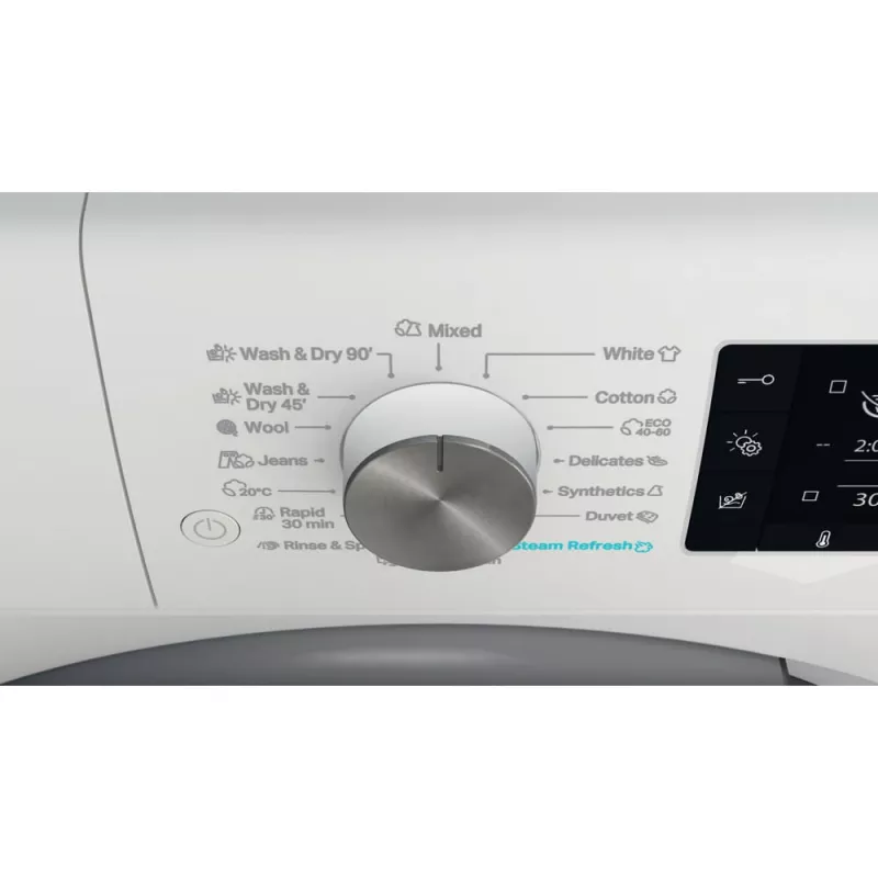 Whirlpool FFWDD 1076258 SV EE Lavadora secadora de libre instalación carga frontal blanca