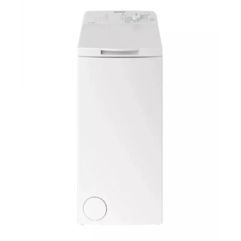 Lavadora de carga superior Indesit BTW L60400 EE/N — 6 kg, 1000 rpm, 400×600×900 mm, blanca