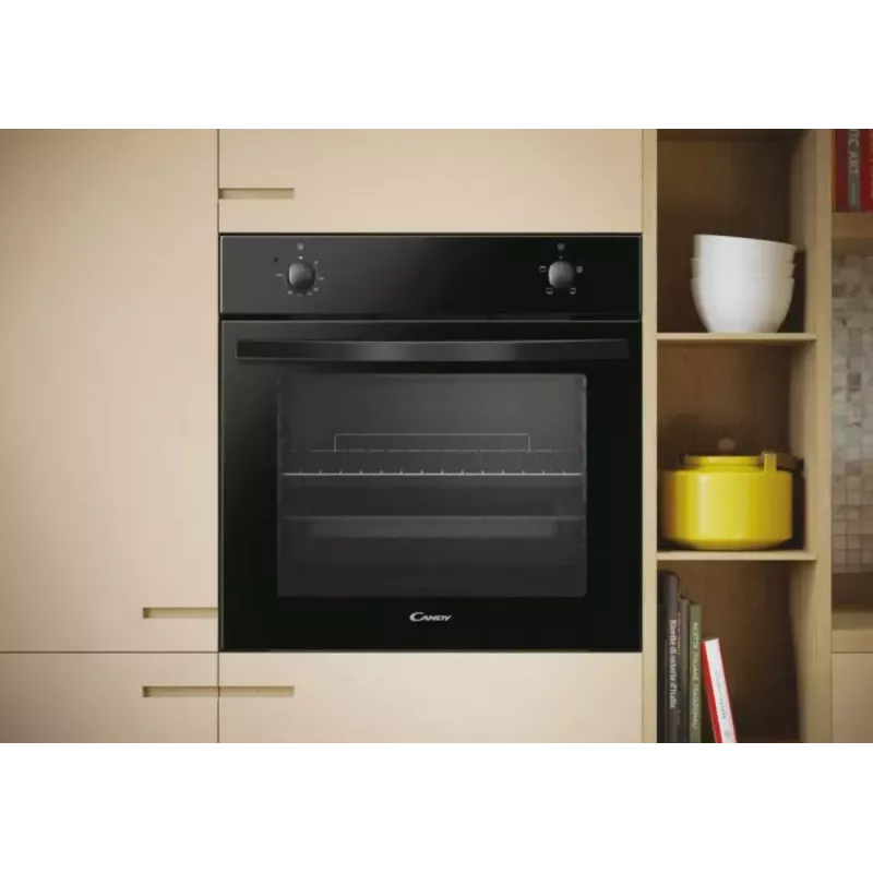 Horno Candy | FIDC N100/1 | 70 L | Eléctrico | Manual | Mecánico | Convección | Altura 59,5 cm | Anchura 59,5 cm | Negro