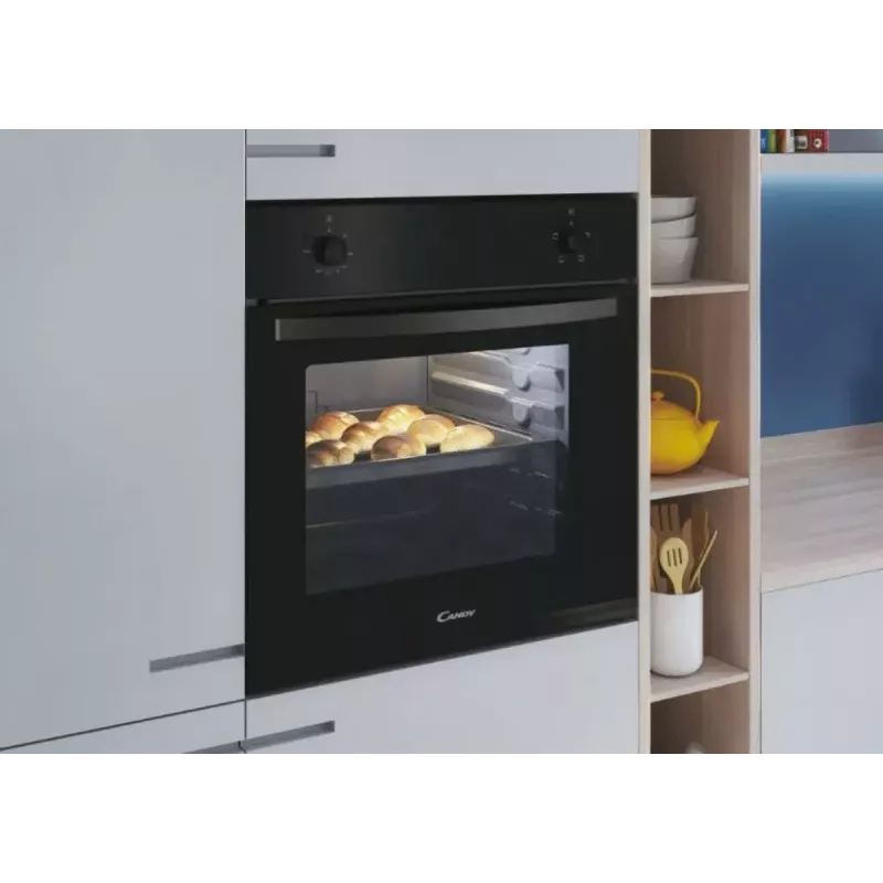Horno Candy | FIDC N100/1 | 70 L | Eléctrico | Manual | Mecánico | Convección | Altura 59,5 cm | Anchura 59,5 cm | Negro
