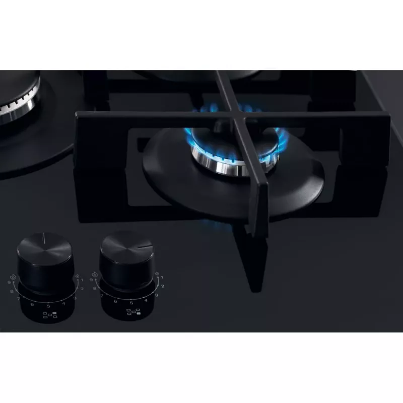 Whirlpool AKWL 728/NB Placa de gas integrada negra 75 cm 5 zonas