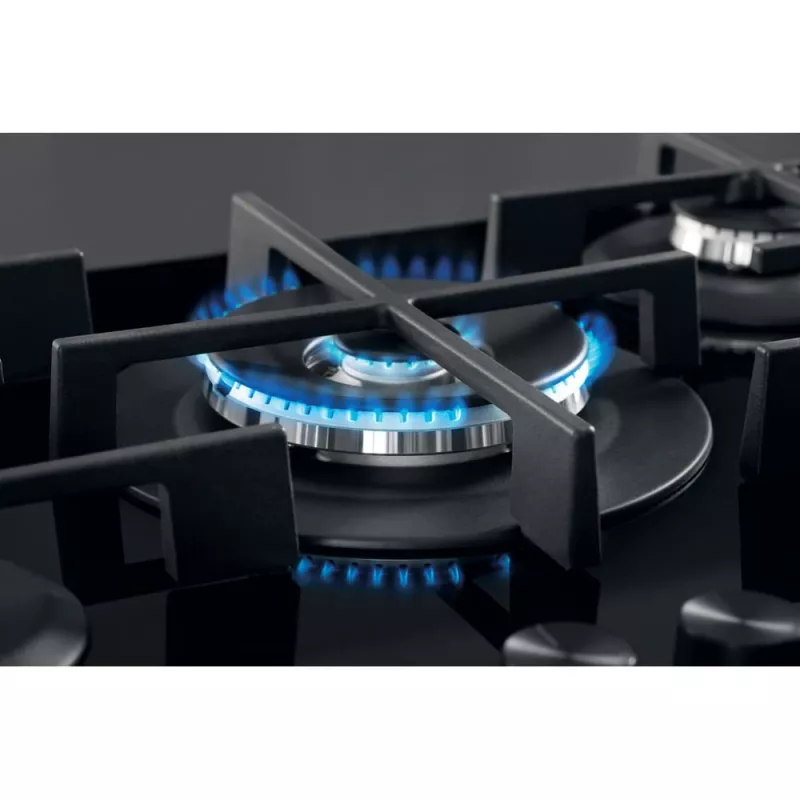 Whirlpool AKWL 728/NB Placa de gas integrada negra 75 cm 5 zonas