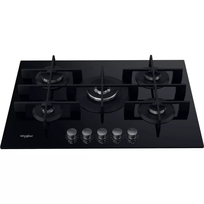 Whirlpool AKWL 728/NB Placa de gas integrada negra 75 cm 5 zonas