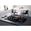 Whirlpool AKWL 728/NB Placa de gas integrada negra 75 cm 5 zonas