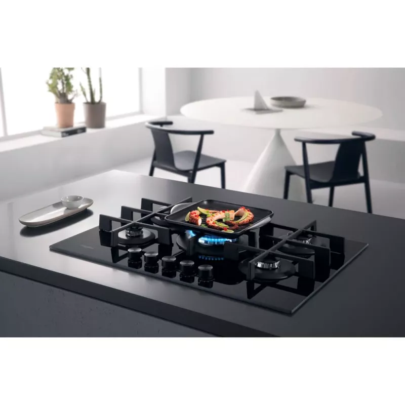 Whirlpool AKWL 728/NB Placa de gas integrada negra 75 cm 5 zonas