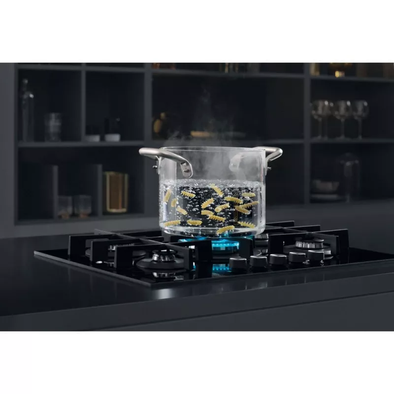 Whirlpool AKWL 728/NB Placa de gas integrada negra 75 cm 5 zonas